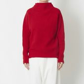 NARU/タスマニアラムウールボトルネックニット